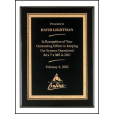 Black Stained Piano Finish Plaque